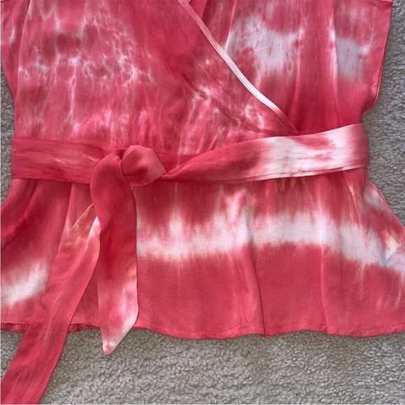Coral Color Tie Dye Tank - Picture 4 of 7